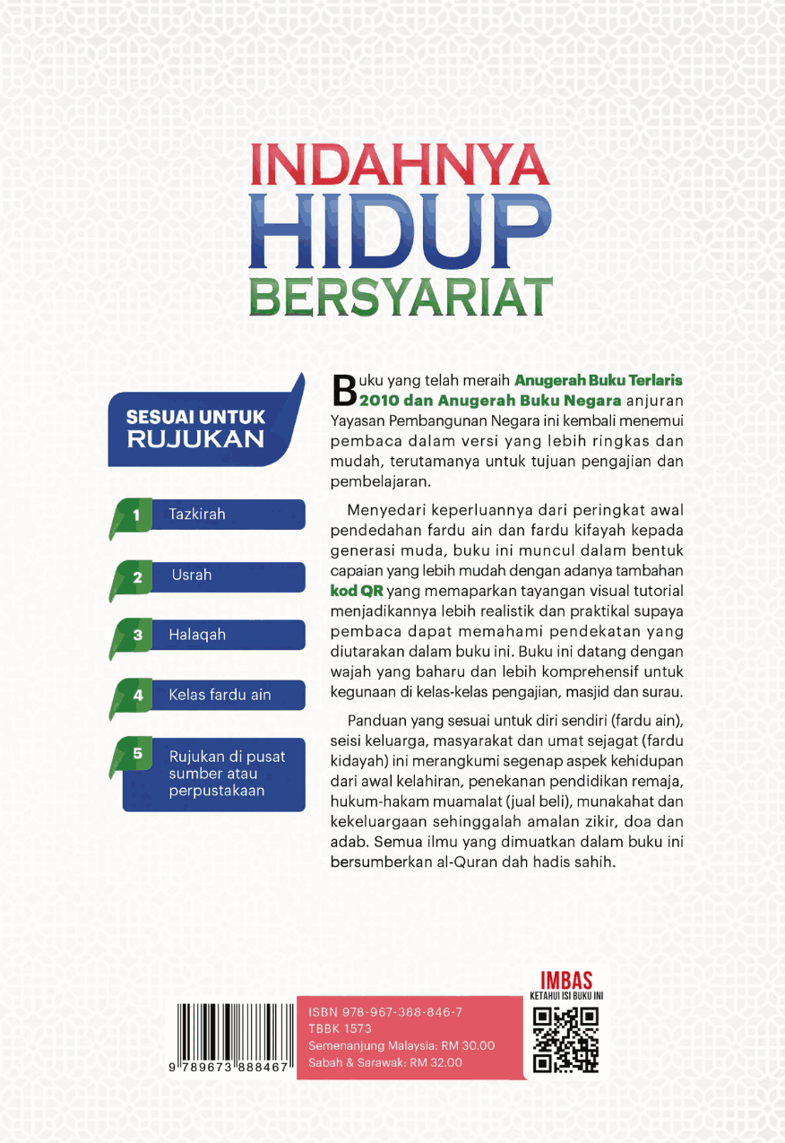 (TBBK1573) INDAHNYA HIDUP BERSYARIAT (EDISI JIMAT)